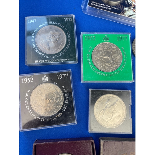 191 - Selection Of Commemorative Coinage Including Festival Of Britain Coin. 10 In Total,