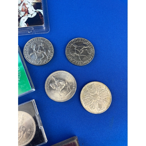 191 - Selection Of Commemorative Coinage Including Festival Of Britain Coin. 10 In Total,