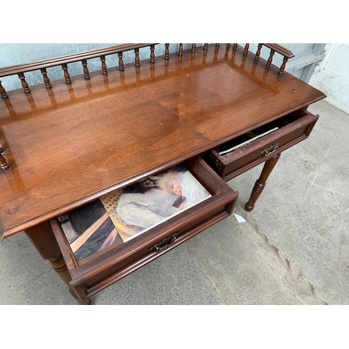 378 - Writing Table With Gallery