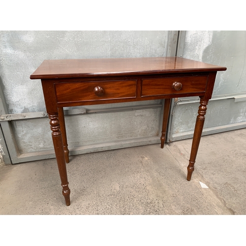 373 - Elegant Two Drawer Writing Table