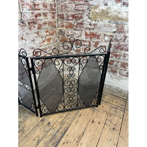 383 - Metal Tri Fold Fire Guard