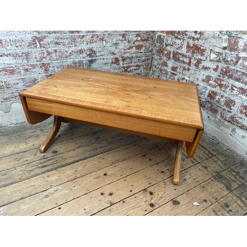 386 - Parker Knoll Mid Century Style Teak Drop Leaf Occasional Coffee Table