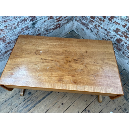 386 - Parker Knoll Mid Century Style Teak Drop Leaf Occasional Coffee Table