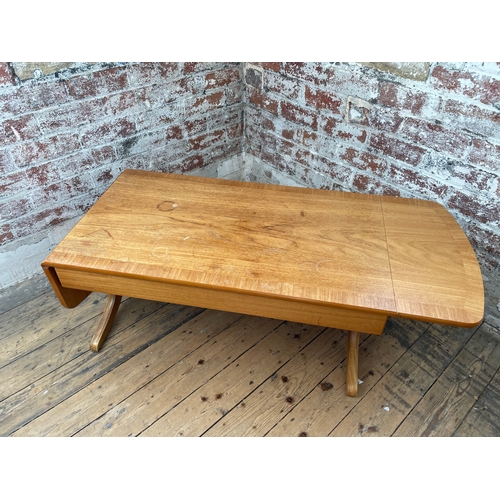 386 - Parker Knoll Mid Century Style Teak Drop Leaf Occasional Coffee Table