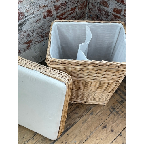 397 - Wicker Laundry Basket