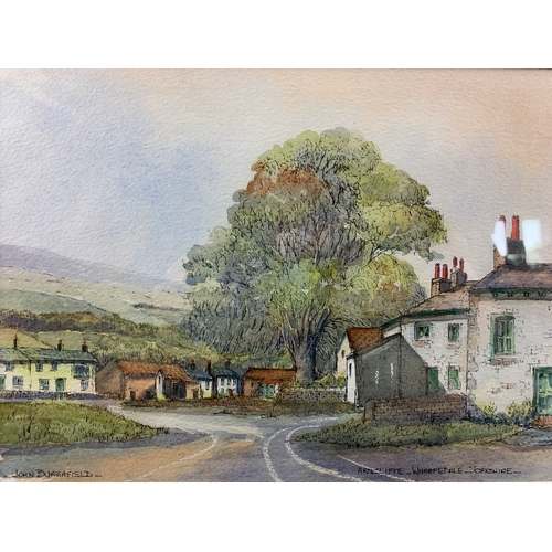 275 - John Butterfield - Two Watercolours - Kettlewell and Ancliffe in Wharfedale - Framed and Glazed- alo... 