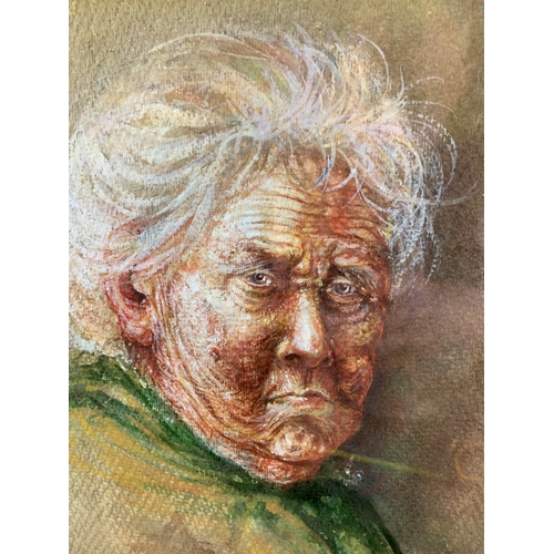 293 - M. J. Jackson Pastel Sketch of Lady