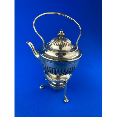 162 - Small Mappin & Webb Silver Plated Spirit Kettle