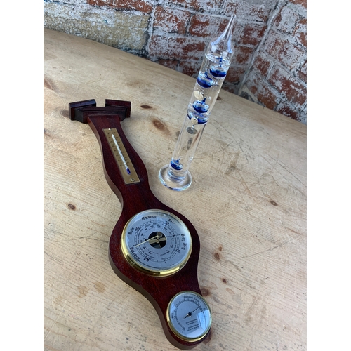 150 - Galileo Thermometer and Barometer