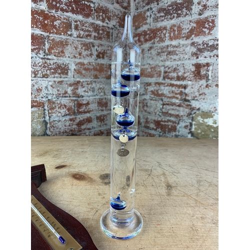 150 - Galileo Thermometer and Barometer