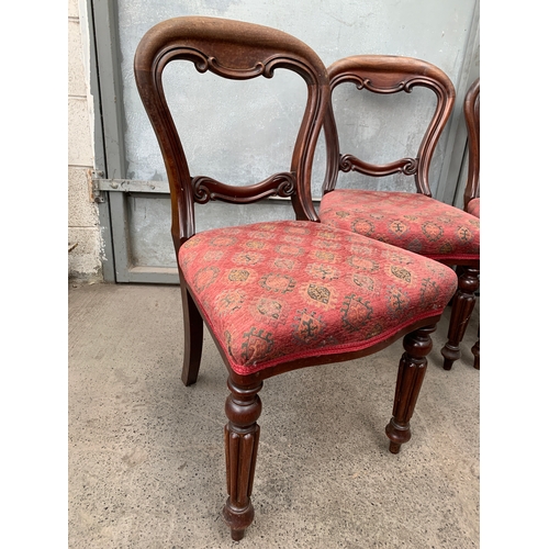 433 - Four Incredibly Good Quality French Balloon Back Chairs