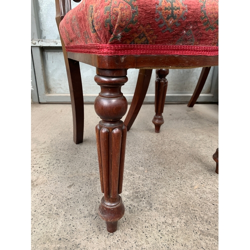 433 - Four Incredibly Good Quality French Balloon Back Chairs