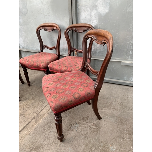 433 - Four Incredibly Good Quality French Balloon Back Chairs