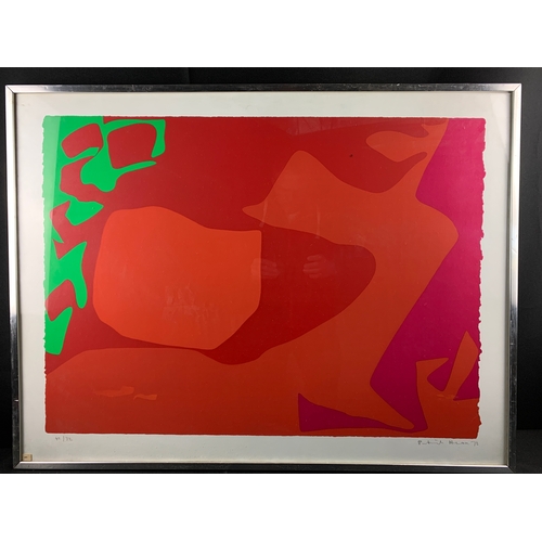 2 - Patrick Heron CBE 1973 Limited Screen Print 42/72 - 93 x 71cm to frame.  Artist Signed and Numbered