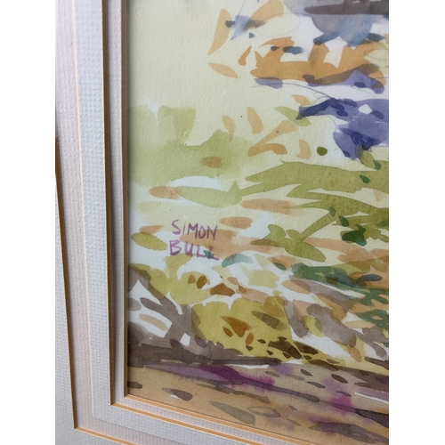 76 - Simon Bull Watercolour - 82 x 73cm to frame