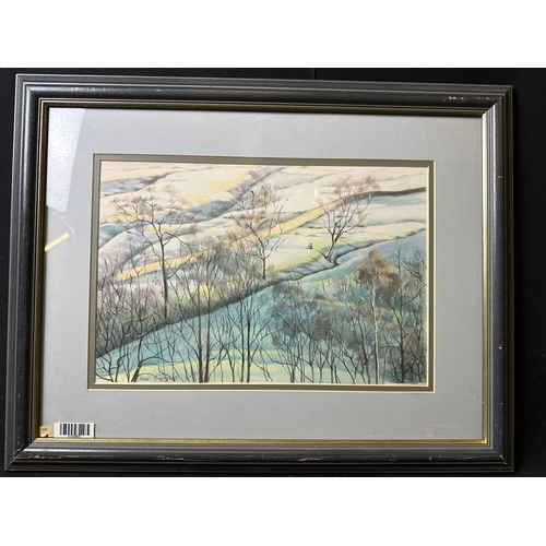 173A - Jane Burgess Watercolour - 58 x 47cm to frame
