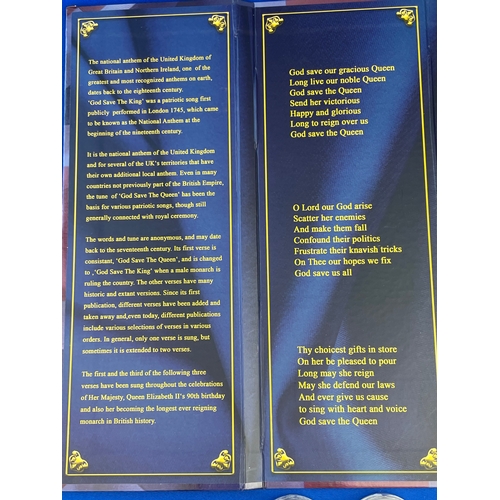 42 - Gold Plated Commemorative Strikes x3 In Presentation Pack With Swarovski Jewels Together With Four 1... 