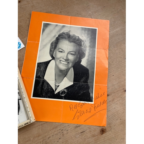 315 - Group Of Autographs & Signatures Inc. George Bernard Shaw, Michael Crawford, Gracie Fields, David Fa... 