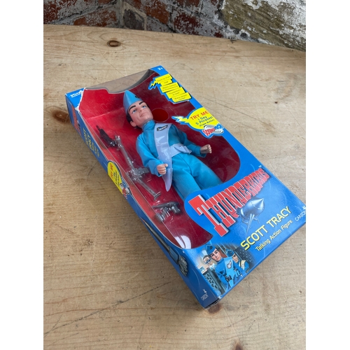 94 - Vintage Thunderbirds Scott Tracy Talking Action Figure By Carlton