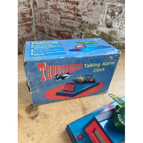 96 - Vintage Thunderbirds Talking Alarm Clock By Carlton