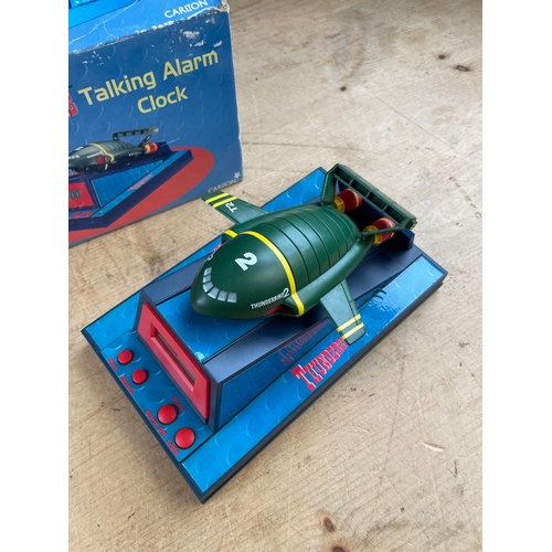 96 - Vintage Thunderbirds Talking Alarm Clock By Carlton