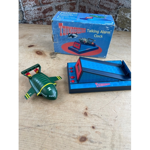 96 - Vintage Thunderbirds Talking Alarm Clock By Carlton