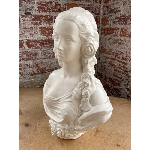 320 - Large Pretty Lady Plaster Bust