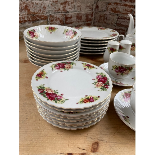 389 - Royal Norfolk Dinner & Tea Service Rose Pattern