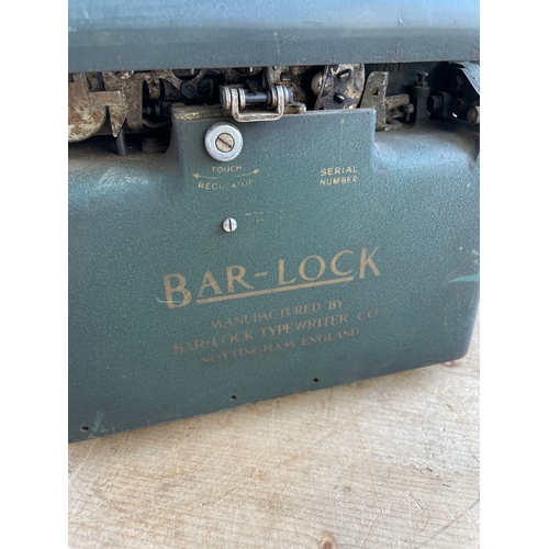 296 - Vintage Bar Lock Typewriter a/f