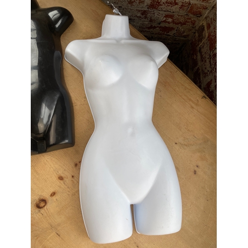 251 - Two Shop Display Mannequin Style Hangers