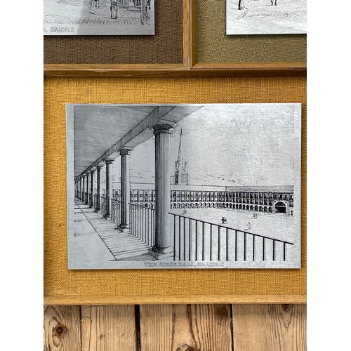 354 - 5 Steel Etchings Of The Local Area