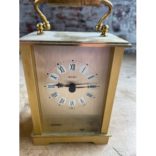 66 - Two Vintage Carriage Clocks Inc. Metamec