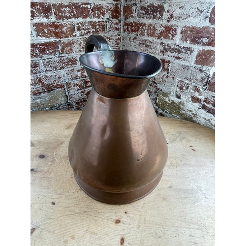 253 - Large 20th Century 4 Gallon Copper Harvest Jug