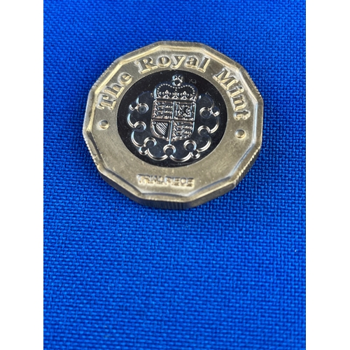 60 - The Royal Mint 2015 Trial £1 Coin. Handed Out For Testing Of Vending Machines etc. Very Good Conditi... 