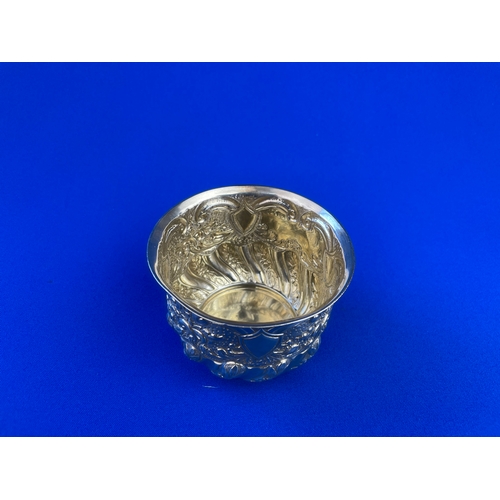 19 - Hallmarked Silver Embossed Bowl, London 1904 117.4g