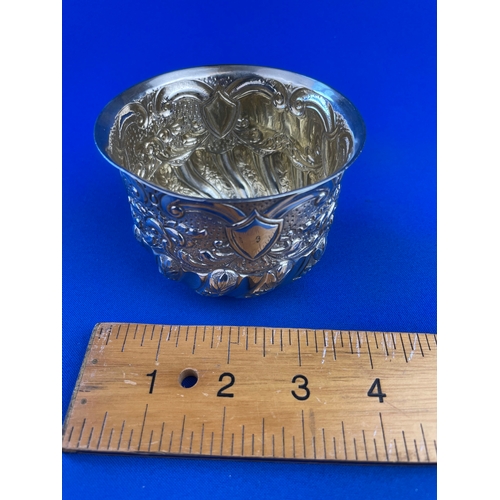 19 - Hallmarked Silver Embossed Bowl, London 1904 117.4g