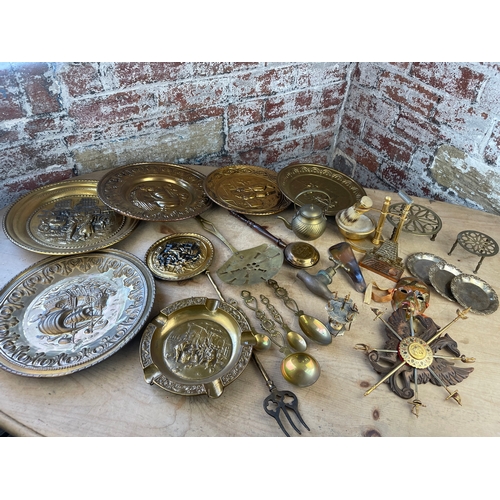 280 - Quantity Of Brass & Metalware