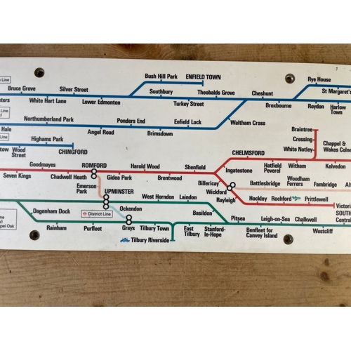 236 - Genuine British Rail Eastern Region London Railway Map 1980. Railwayana Interest