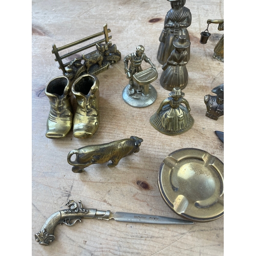 237 - Small Metalware & Brass Items Inc. Erotic Bottle Opener