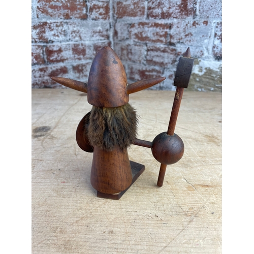 220 - Mid Century Scandinavian Wooden Viking