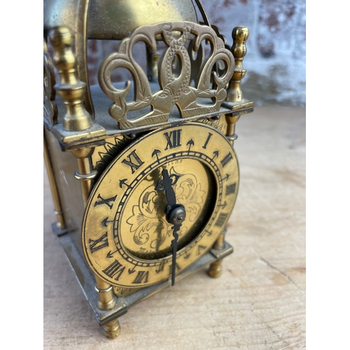 68 - Smiths Vintage Electric Brass Lantern Clock