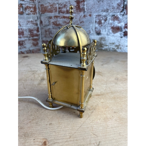 68 - Smiths Vintage Electric Brass Lantern Clock