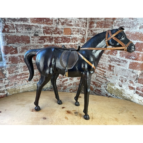 286 - Large Liberty Style Leather Horse Figure