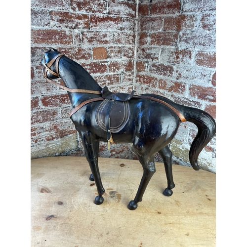 286 - Large Liberty Style Leather Horse Figure