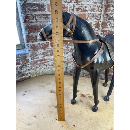 286 - Large Liberty Style Leather Horse Figure