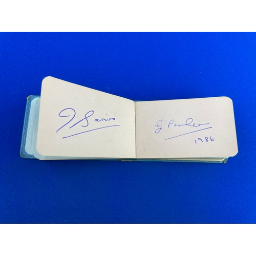 289 - Vintage Autograph Book Containing Signatures From, Neil Diamond, Les Dawson, Halifax RFL Players, Yo... 