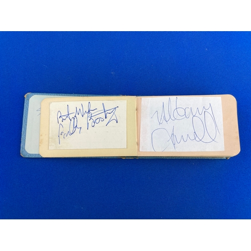 289 - Vintage Autograph Book Containing Signatures From, Neil Diamond, Les Dawson, Halifax RFL Players, Yo... 