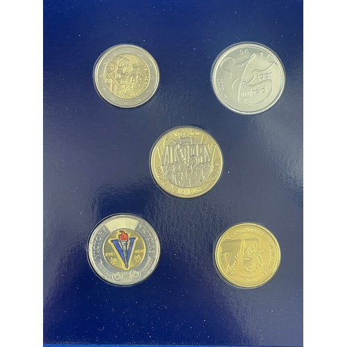 51 - 75th Anniversary Of VE Day Allied Nations Presentation Coin Set