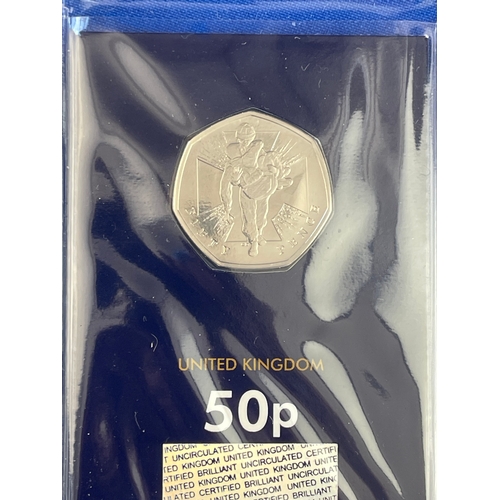 52 - 50th Anniversary Of The 50p, Certified Uncirculated Collectable 50p Coins