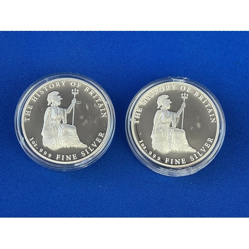 53 - Two 1oz Fine Silver Coins